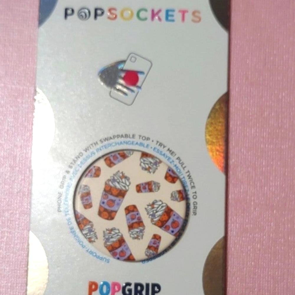 Popsockets Popgrip Cell Phone Grip & Stand - Pumpkin Spice Latte Fall Autumn